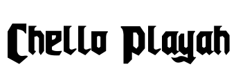 Chello Playah Font Image