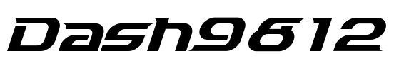 Dash9812 Font Image