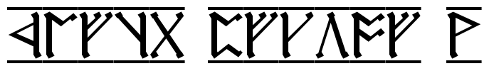 Cirth Erebor-1 Font Image