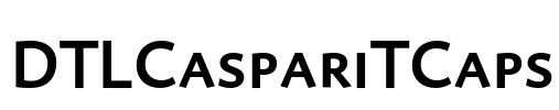 DTLCaspariTCaps Font Image