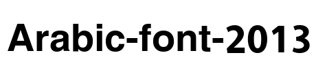 Arabic-font-2013