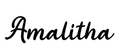 Amalitha  Font Image