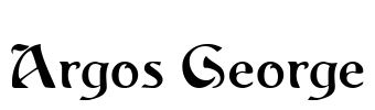 Argos George Font Image