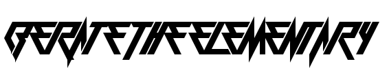 Berate The Elementary Font Image