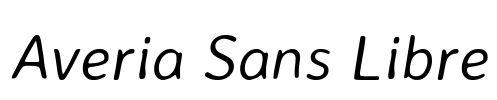 Averia Sans Libre Font Image