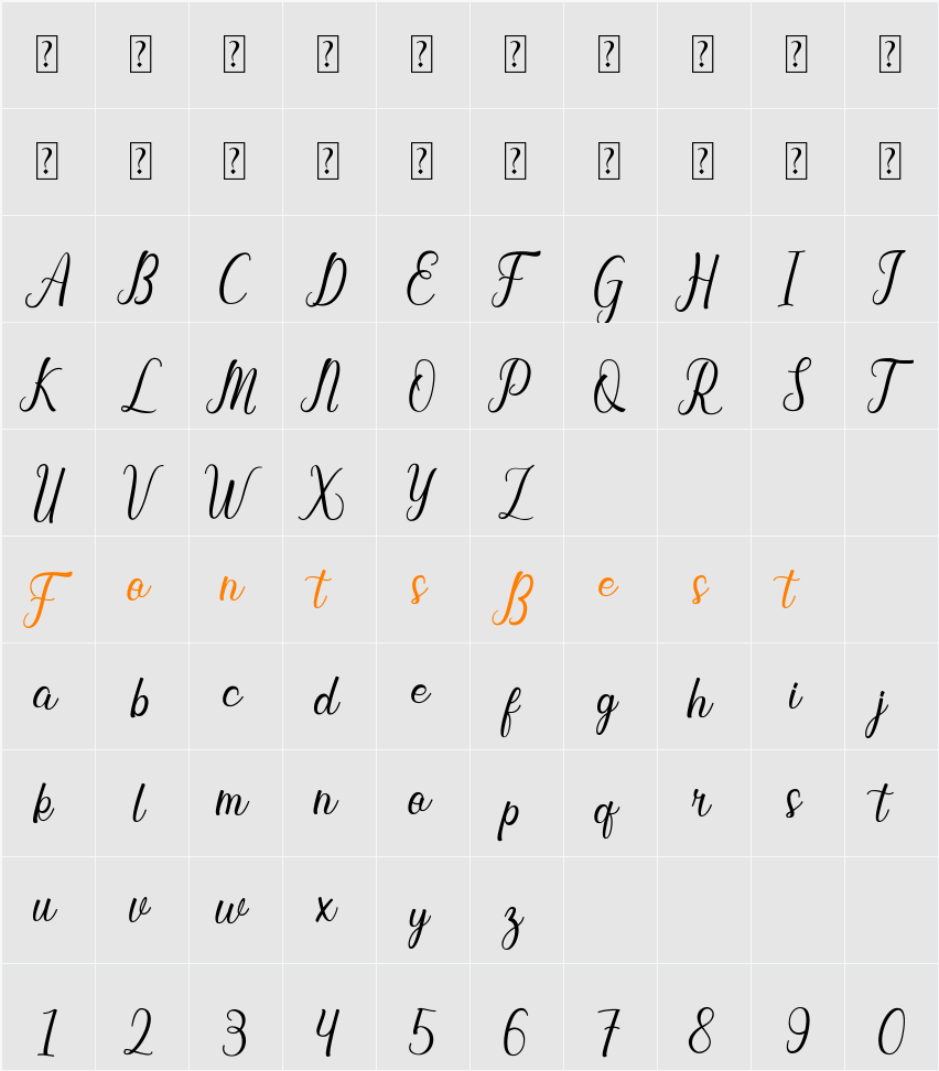 Baybe Evaline Character Map