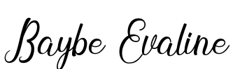 Baybe Evaline Font Image