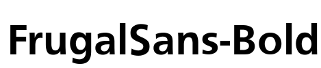 FrugalSans-Bold Font Image