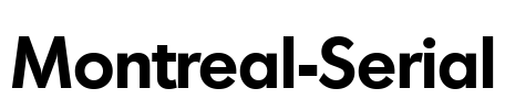 Montreal-Serial Font Image