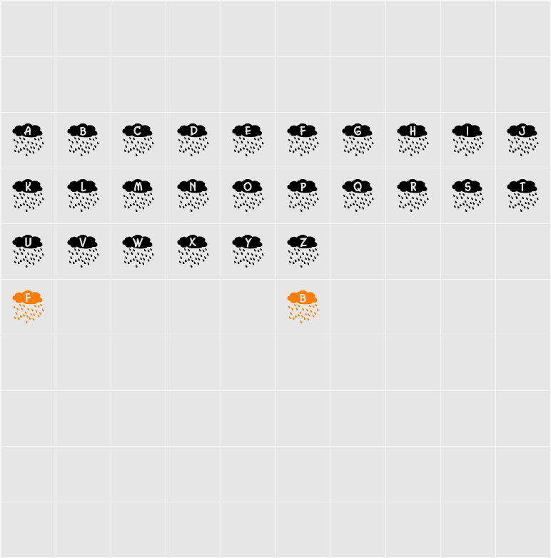 Mistwetter Character Map