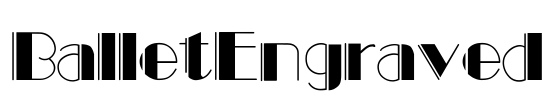BalletEngraved Font Image
