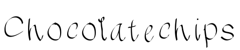 Chocolatechips Font Image