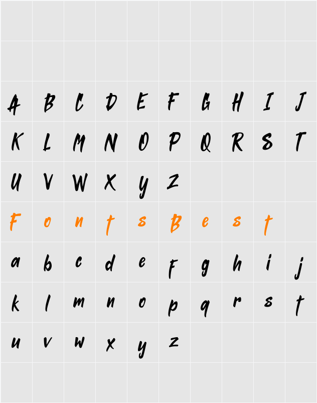 ABIMO FREE Character Map