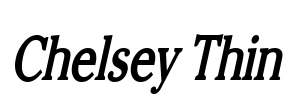 Chelsey Thin Font Image