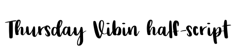 Thursday Vibin half-script