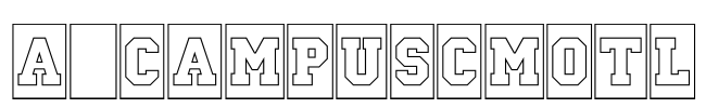 a_CampusCmOtl Font Image