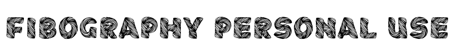 Fibography Personal Use Font Image