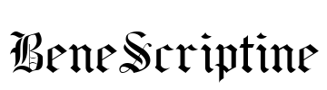 BeneScriptine Font Image