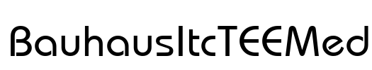 BauhausItcTEEMed Font Image