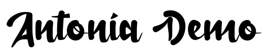Antonia Demo Font Image