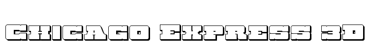 Chicago Express 3D Font Image