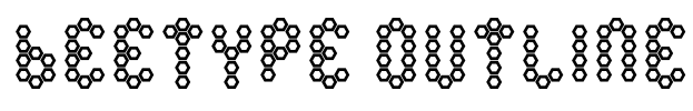 Beetype Outline Font Image
