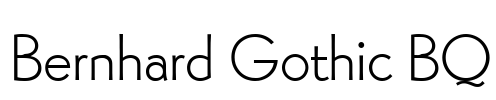 Bernhard Gothic BQ