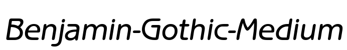 Benjamin-Gothic-Medium