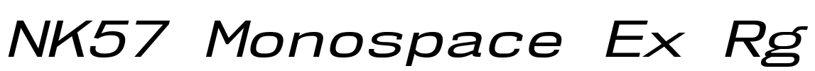 NK57 Monospace Ex Rg Font Image