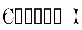 Cicero 1 Font Image