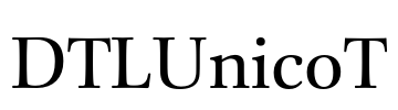 DTLUnicoT Font Image