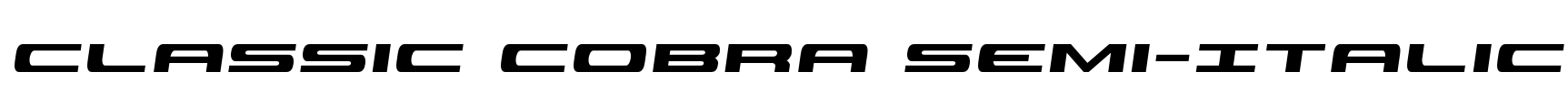 Classic Cobra Semi-Italic Font Image