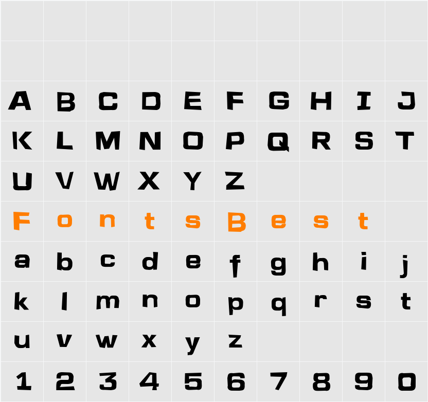 a_LineaSansDstr Character Map