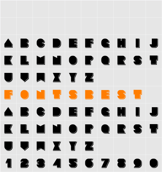 Basenglah Shadow Character Map