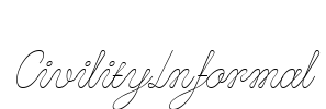 CivilityInformal Font Image