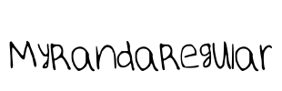 MyRandaRegular Font Image