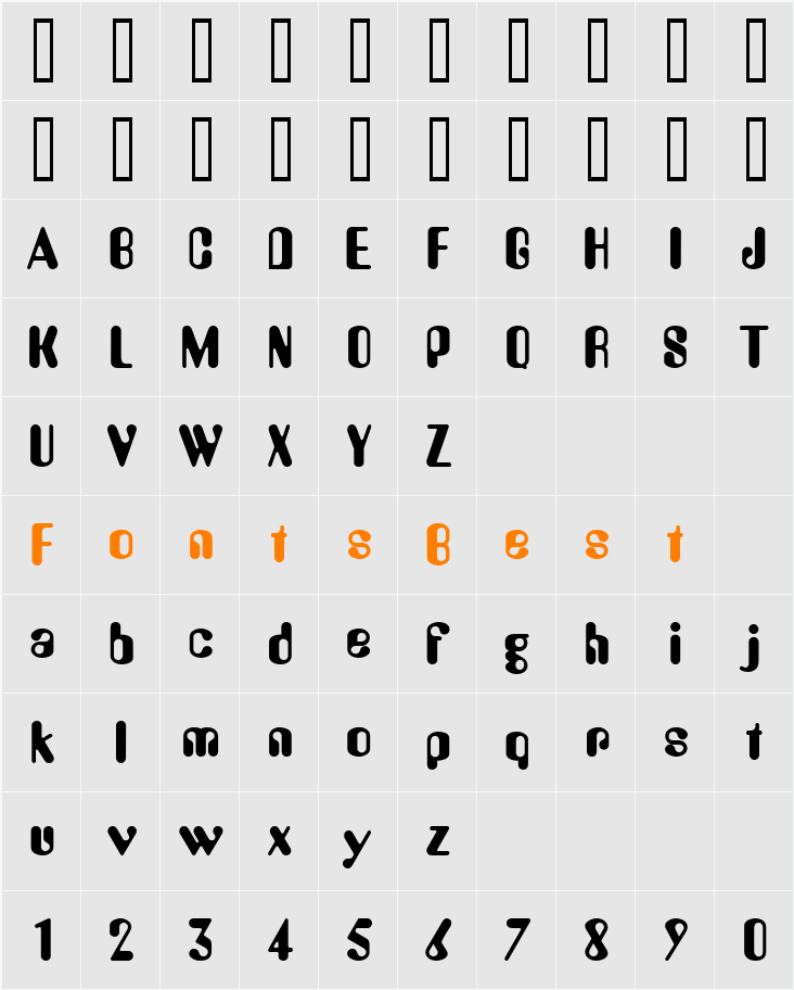 Amos Character Map
