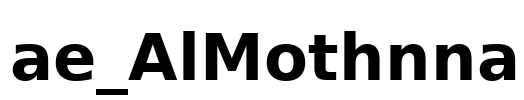 ae_AlMothnna Font Image
