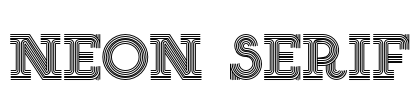 NEON SERIF