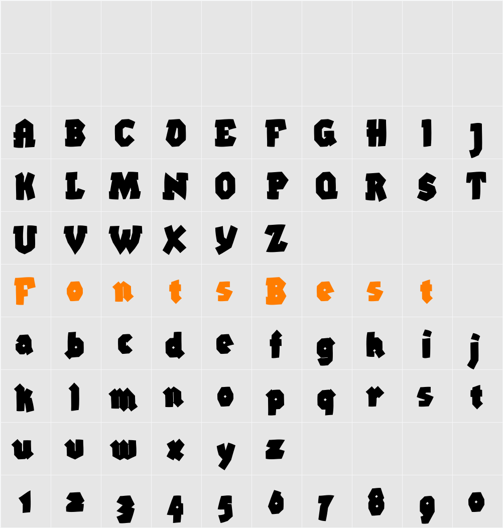 BigBrokenTwo Character Map