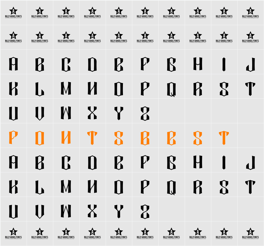 DIAMOND DUST Character Map
