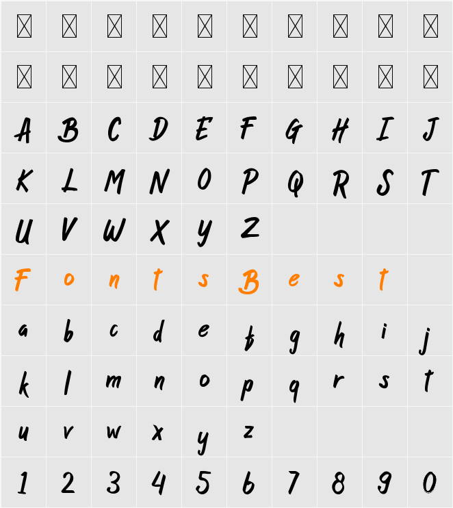Butter Pineapple Character Map