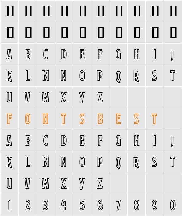 Mortuary Deco BB Character Map
