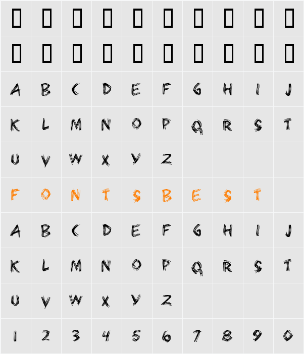 JI-Nitric Character Map