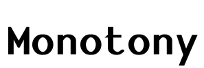 Monotony Font Image