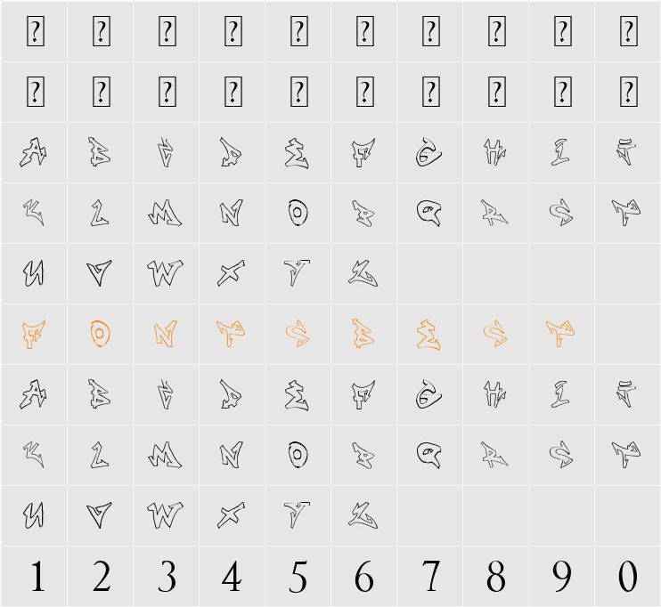 NONAME Character Map