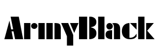 ArmyBlack Font Image