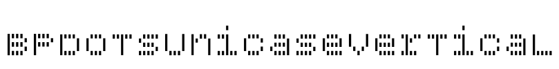 BPdotsUnicaseVertical Font Image