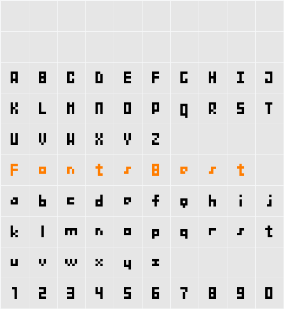 BitNanov33 Character Map