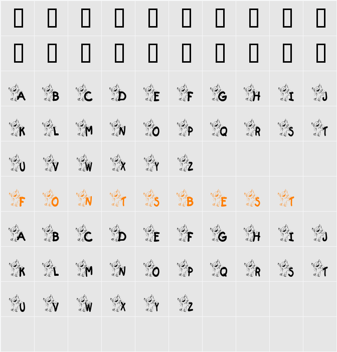 JI-Hotter Character Map